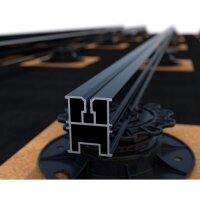Eurotec TERRA Alu-Systemprofil H50 schwarz 39 x 50 x 1,80 x 4000 mm  RAL 9005 VE:1
