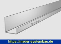 Eurotec Abschlussprofil Alu-UK unten 45 x 61,5 x 2000 mm (B x H x L) VE:1