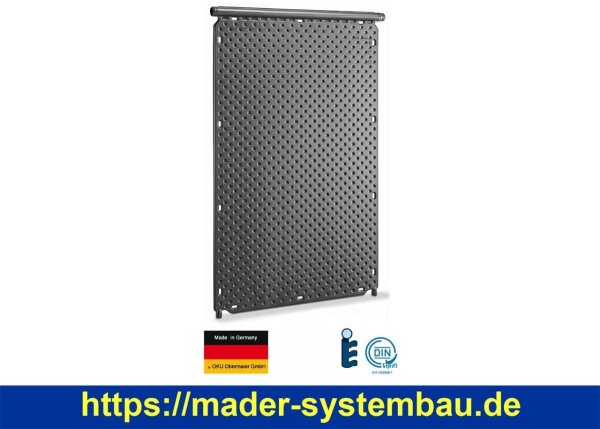 OKU OKU-Absorber schwarz mit 2 Anschlußstutzen Ø 25 mm und einseitig integriertem Sammelrohr Ø 40 mm