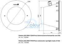 OKU Unterwasserscheinwerfer SET 2 x Pahlén LED RGB VS aus V4A 170VS Unterwasserscheinwerfer aus V4A CA