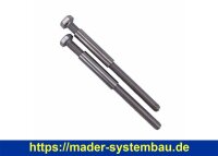 OKU Spannring 600 mm komplett dreiteilig mit 3x Spannschraube M8 x 120 mm und Hülse lang