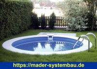 Rundbecken SPLASH - Innenhülle 0,5 mm - Blau - versch. Ausführungen  ( 10005-S-v )