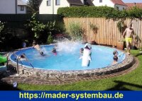 Rundbecken SPLASH - Innenhülle 0,5 mm - Blau - versch. Ausführungen  ( 10005-S-v )