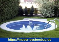 Rundbecken SPLASH SET - Innenhülle 0,5 mm - Blau - versch. Ausführungen  ( 10005-v )