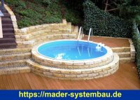 Rundbecken IBIZA - EASY CHANGE Handlauf - versch....