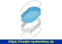 Rundbecken SPLASH - Innenhülle 0,5 mm - Blau -...