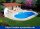 Rundbecken SPLASH - Innenhülle 0,5 mm - Blau - versch. Ausführungen  ( 10435-v )