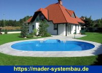 Rundbecken SPLASH - Innenhülle 0,5 mm - Blau -...