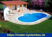 Rundbecken SPLASH - Innenhülle 0,5 mm - Blau - versch. Ausführungen  ( 10545-v )