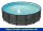 Frame Pool Ø 488 x 122 cm Rattanoptik anthrazit  ( 12011-dg )