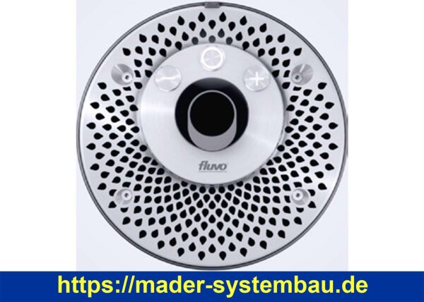 Gegenstromanlage für Trend VAline | Fluvo Xanas | Inox matt | Sensortaster 3,0 kW - 60 m³/h ( 15344 )