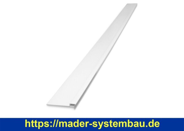 Befestigungsleiste mit Wandschlag für Keilbiese 2 Meter Stange - 100 mm breit -  ( 18075 )