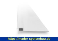Befestigungsleiste mit Wandschlag für Keilbiese 2 Meter Stange - 100 mm breit -  ( 18075 )