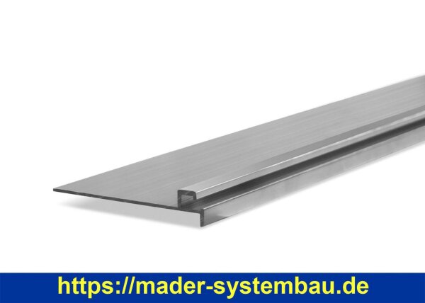 Befestigungsleiste Aluminium - Stange 2 m - Breite 105 mm  ( 18075-alu )
