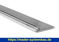 Befestigungsleiste Aluminium - Stange 2 m - Breite 105 mm...