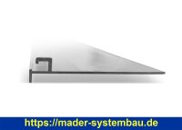 Befestigungsleiste Aluminium - Stange 2 m - Breite 105 mm  ( 18075-alu )