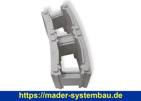 TrendStone Radienstein-Stein | Radius 250 | EPS 40 | Peripor | Grau  ( 18450-250-p )
