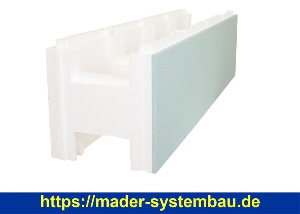 Iglu Kombi 2000 Polystyrol-Steine 100 x 25 x 25 cm | EPS 25 + 1 cm EPS 80 | Styropor ( 18483 )
