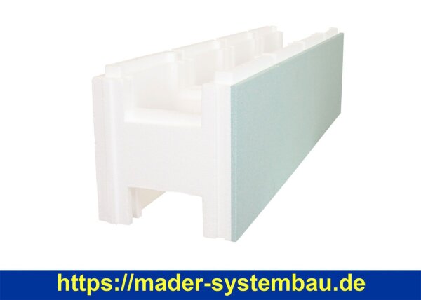 Iglu Kombi 2000 Polystyrol-Steine 100 x 25 x 25 cm | EPS 40 + 1 cm EPS 80 | Styropor ( 18488 )
