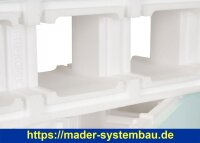 Iglu Kombi 2000 Polystyrol-Steine 100 x 25 x 25 cm | EPS 40 + 1 cm EPS 80 | Styropor ( 18488 )