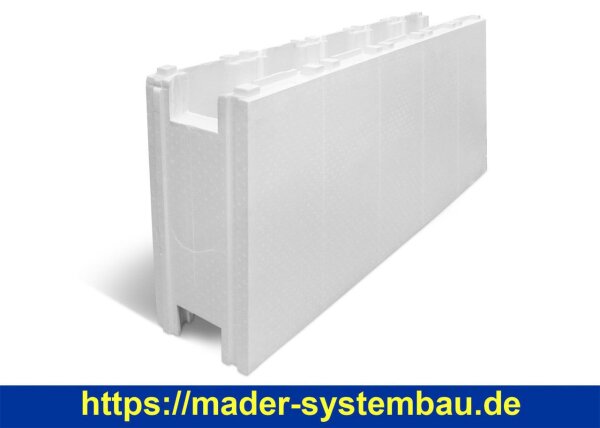TrendStone L Standard-Polystyrol-Stein 125 x 25 x 50 cm - EPS 40 - Styropor  ( 18505-sp )