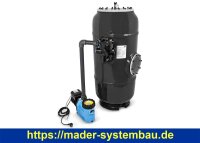 Sandfilteranlage GFK Hochschicht Filterkessel HSF-8 - Ø 950 mm - Speck 6 Wege Si  ( 32865-950-BP-ECO )