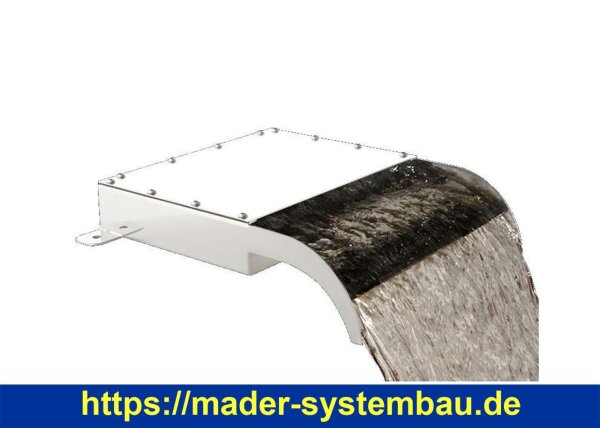 Edelstahl V2A Wasserfall CASCADE 300 mm mit RGB-Beleuchtung  ( 78270-LED )