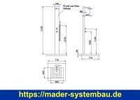 Dusche Kuba WPC - Glas schwarz  ( 78395 )