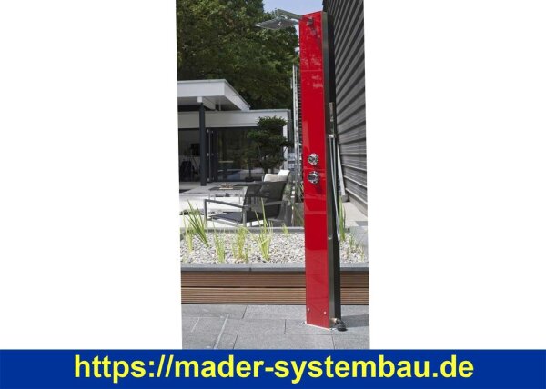 Dusche Saba SOLAR - Glas rot  ( 78397 )