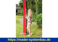Dusche Saba SOLAR - Glas rot  ( 78397 )
