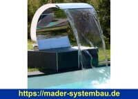 Schwalldusche Alaska V4A - gerade Form  ( 78830 )