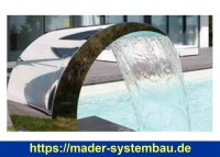Schwalldusche Alaska V4A - gerade Form  ( 78830 )