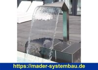 Schwalldusche Arizona V4A - schmale gerade - eckige Form...