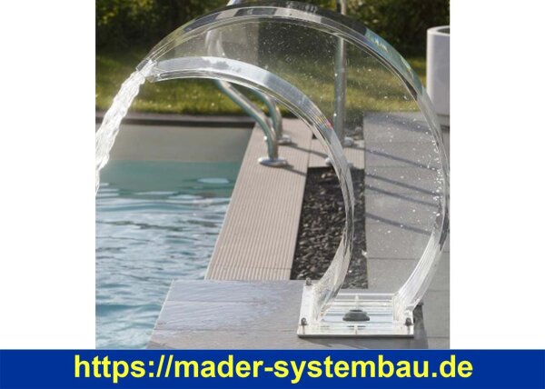Schwalldusche Tropic LED Acrylglas - zum Aufdübeln oder einbetonieren  ( 78850-AB )