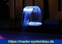 Schwalldusche Tropic LED Acrylglas - zum Aufdübeln oder einbetonieren  ( 78850-AB )