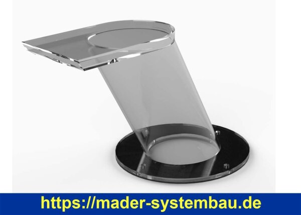 Schwalldusche Caribic LED Acrylglas - zum Aufdübeln oder einbetonieren  ( 78855 )