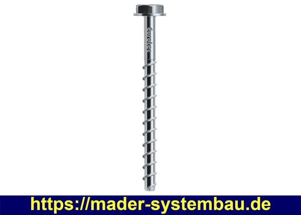 Eurotec Rock Sechskant mit Flansch; Stahl verzinkt 7,5 x 40 mm VE:100