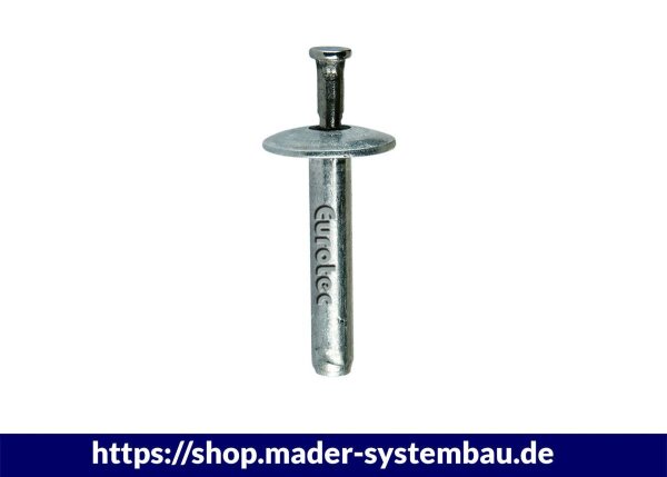 Eurotec Schlagnieten, Aluminiumhülse/Edelstahldorn 4,8 x 25 mm VE:200