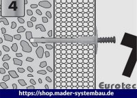 Eurotec Klimax Dämmstoffdübel Ø8 x 90 mm Tellerdurchmesser 60mm VE:250