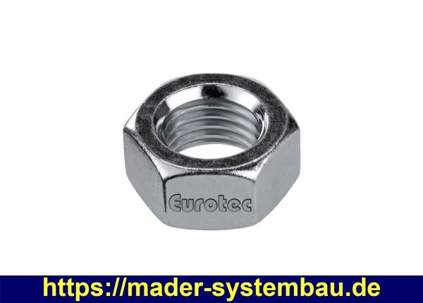 Eurotec Sechskantmutter DIN934; galvanisch verzinkt M18 VE:50