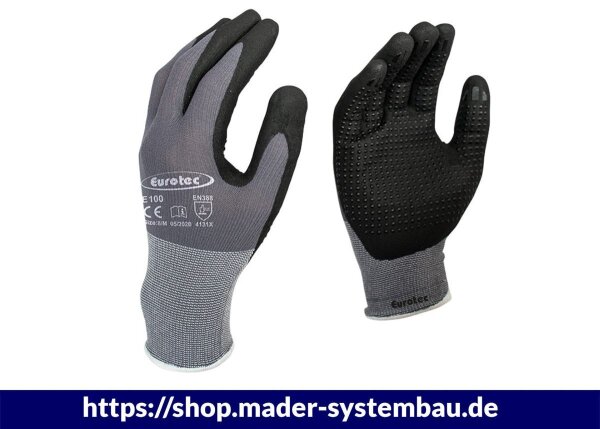 Eurotec Arbeitshandschuhe E100 S Universal - FlexGrip VE:12