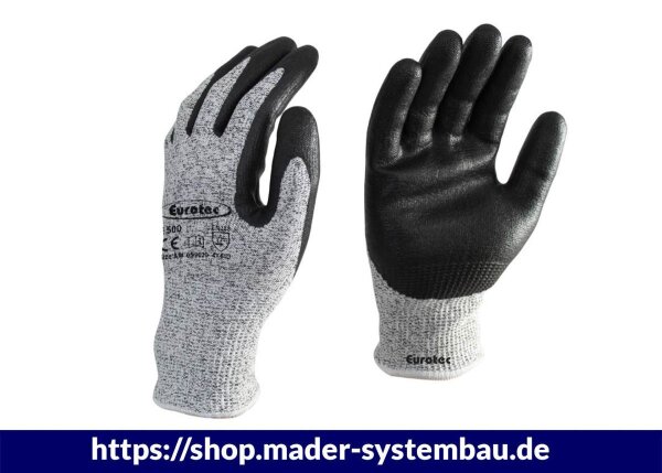 Eurotec Arbeitshandschuhe E500 M Schnittschutz - CutFit VE:10