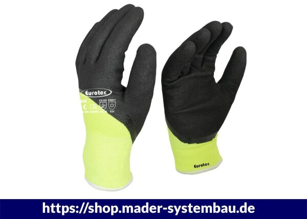 Eurotec Arbeitshandschuhe E800 XL Kälteschutz - IceGrip VE:12