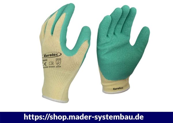Eurotec Arbeitshandschuhe E900 L Nässeschutz - AquaGrip Plus VE:12