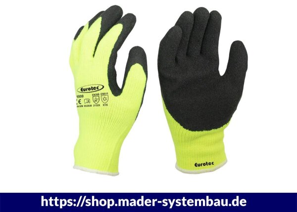 Eurotec Arbeitshandschuhe E1000 XL Kälteschutz - IceGrip Plus VE:12