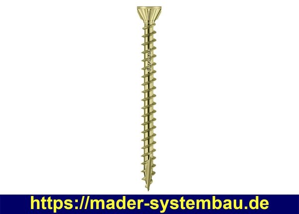 Eurotec OSB Fix Senkkopf; Stahl gelb verzinkt; TX 20 4,3 x 50 mm VE:250