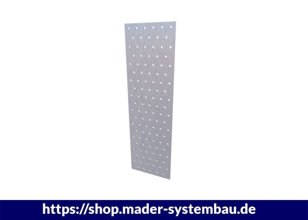 Eurotec Lochplatte 40 x 120 x 2,0 mm Stahl verzinkt VE:200