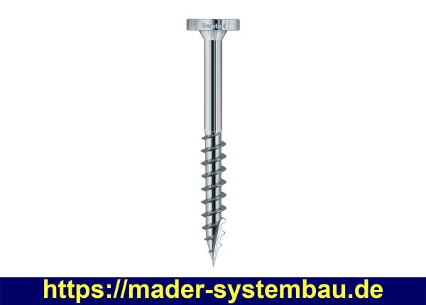 Eurotec Mammutec Scheibenkopf; Edelstahl A4; TX40 8,0 x 100 mm VE:50