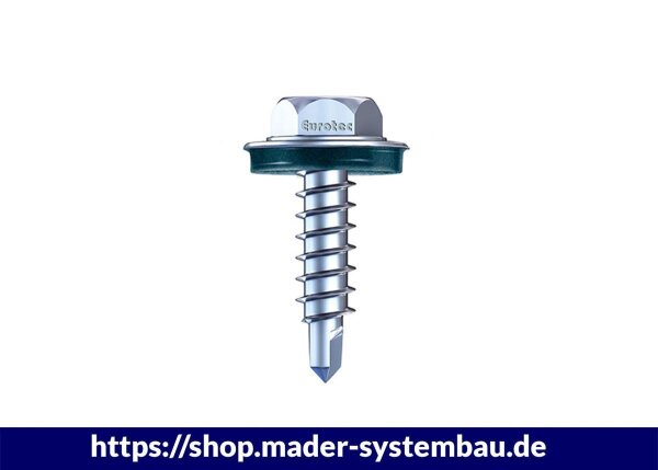Eurotec BiGHTY-Bohrschraube Sechskant; Edelstahl gehärtet; SW8; Bohrleistung: 3 mm 4,8 x 38 mm VE:200