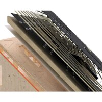 Eurotec Topduo Dachbauschraube Tellerkopf; Stahl sonderbeschichtet; TX40 8,0 x 255 mm VE:50